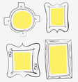Art yellow frames Art yellow frames vector image