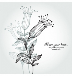 Floral background vector image