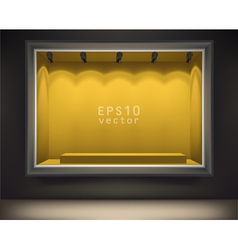 Empty front display vector image