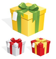 Gift box vector image