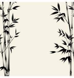 Chinese bamboo design vector image