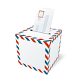 Mailbox with a letter vector image