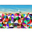 Crowded beach vector image