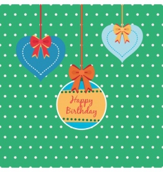 Birthday decorations vector image