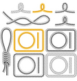 Rope frames four styles vector image