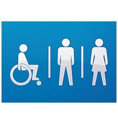 Toilet symbol vector image