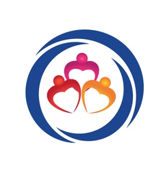 Hearts figures logo vector image