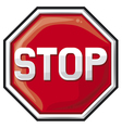 Stop sign vector image