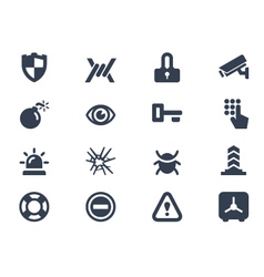Security icons vector image