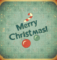 Christmas retro postcard vector image