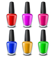 Nail polish set vector image