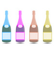 Champagne a bottle of wine Champagne a bottle of wine vector image