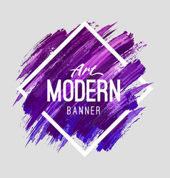 Modern art banner vector image