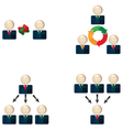Business networking vector image