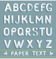 Original Paper Font vector image
