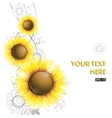Abstract sunflower design vector image