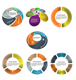 Infographic business presentation template vector image