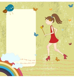 Greeting card vector image