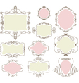 Floral borders vector image