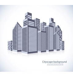 Cityscape background vector image