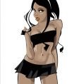 Sexy girl illustration vector image