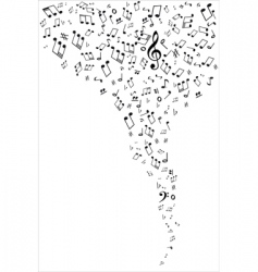 Music notes vector image
