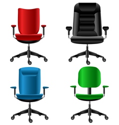 Office chair set vector image