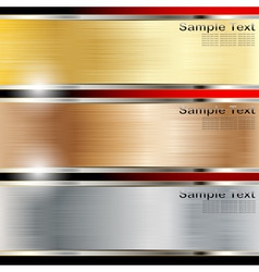 Metal background vector image