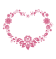 Russian style floral heart Russian style floral heart vector image