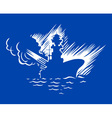 Battleship vector image