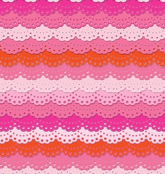 Cute pink ruffle seamless background vector image