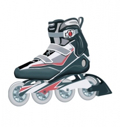 Roller shoes vector image