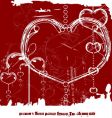 Grunge Valentine's day vector image