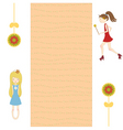 Greeting card vector image