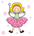 Child Fairy with a magic wand vector image