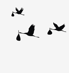 Crane pack with bags vector image