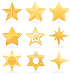 Star icons vector image