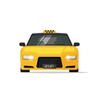 Taxi car isolated luxury front view vector image