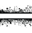 Floral grunge vector image
