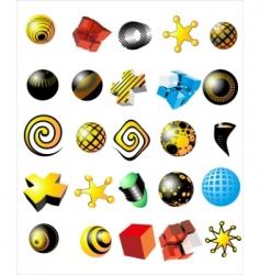 Vector hotel icons set vector image