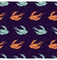 Swallows old school tattoo pattern Swallows old school tattoo pattern vector image
