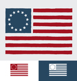 Original american flag vector image