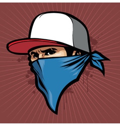 Man with bandana vector image