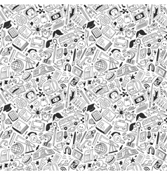 School education - seamless pattern vector image