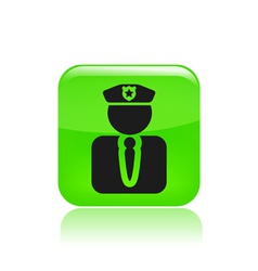 Modern police icon vector image