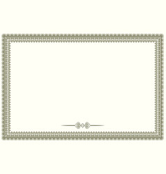 Vintage frame vector image