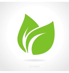 Eco green leaf concept vector image