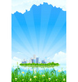 City background vector image