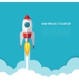 Rocket launch vector image