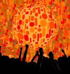 Chic urban nightclub graphic vector image